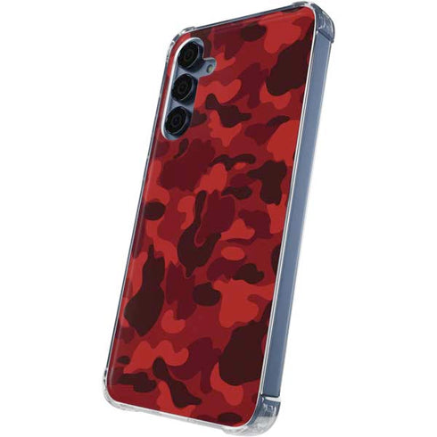 Red Street Camo Galaxy A35 5G Clear Case